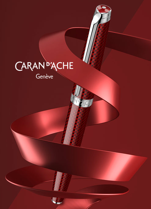 Stilou 18k Nib Caran dAche Leman Rouge Carmin SRT