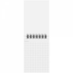 Blocnotes cu Spirala A7 Maruman Mnemosyne 184 Black - White Grid 5 mm - 140 pagini 80g/mp - N184A