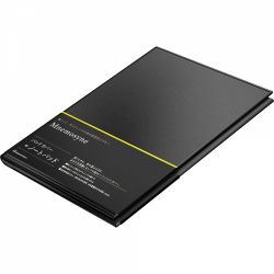 Mapa cu Blocnotes A5 Maruman Mnemosyne PH169 Black - White Lined 8 mm - 100 pagini 70g mp - PH169