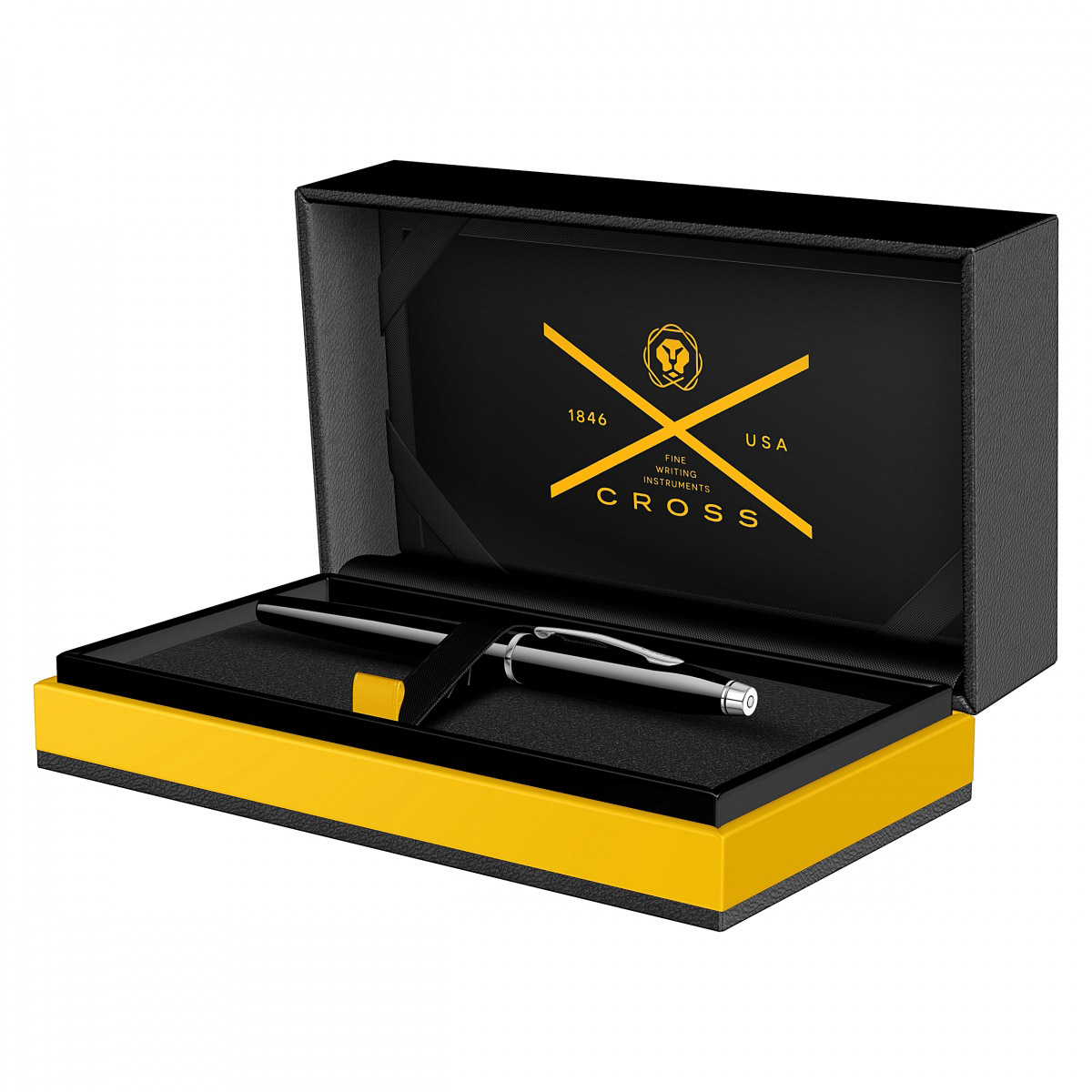 Imagine Produs Stilou Cross Century II Black Lacquer RHT + Set 5 Calimara 10 ml Jacques Herbin Writing Seasons Winter