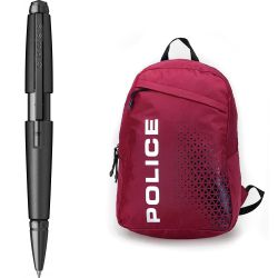 Matte Black BT + Rucsac Laptop Police