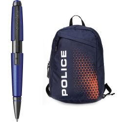 Matte Blue BT + Rucsac Laptop Police