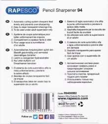 Ascutitoare cu Cilindru si Manivela Rapesco 94 Black