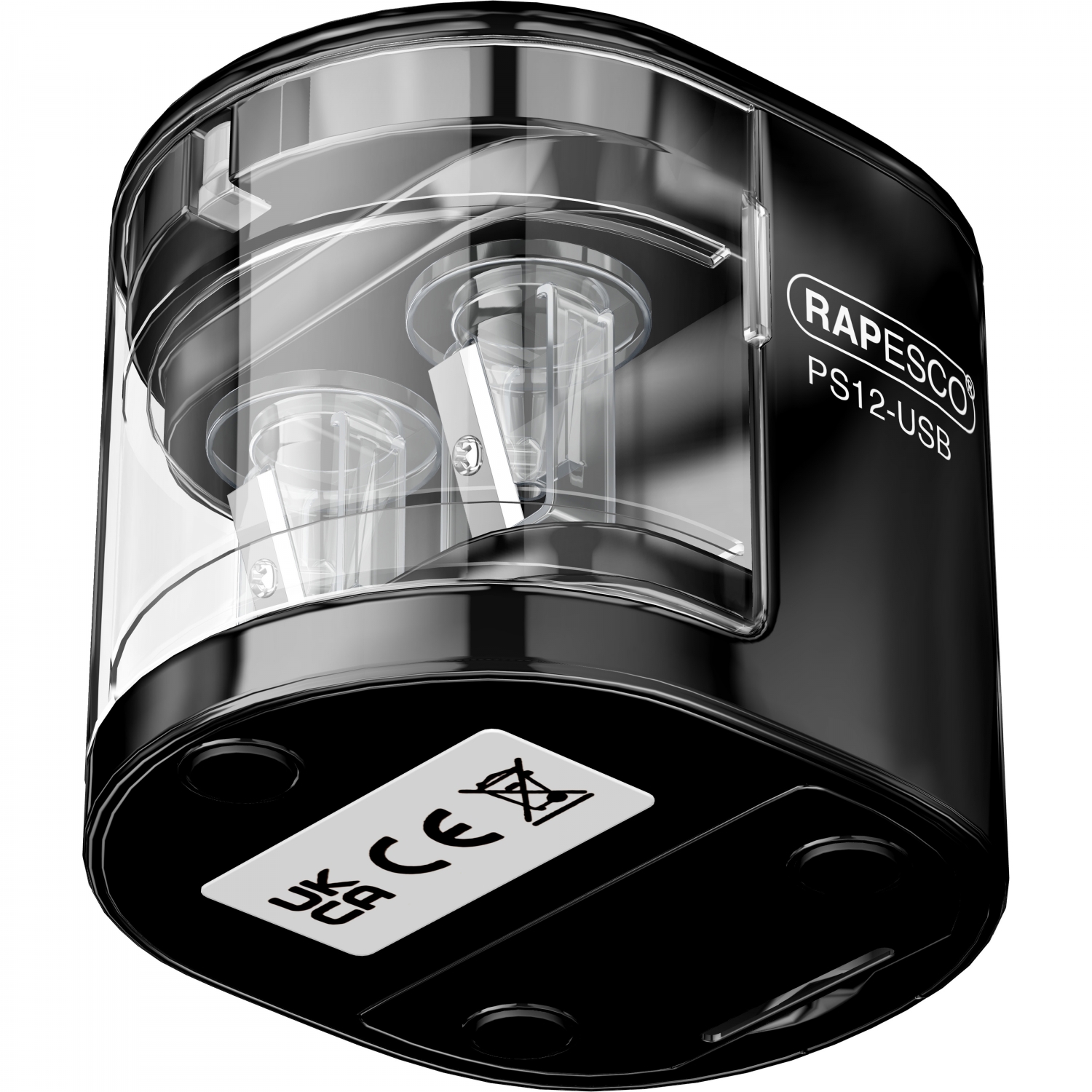 Imagine Produs Ascutitoare Electrica Dubla Rapesco PS12-USB Black