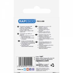 Ascutitoare Electrica Dubla Rapesco PS12-USB Black