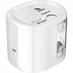 Ascutitoare Electrica Dubla Rapesco PS12-USB White