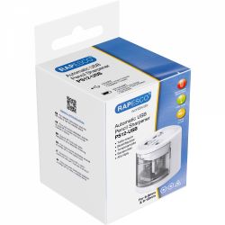 Ascutitoare Electrica Dubla Rapesco PS12-USB White