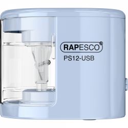 Ascutitoare Electrica Dubla Rapesco PS12-USB Bleu Ciel