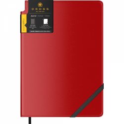 Caiet 152 x 209 mm Cross Journal Red - Cream Lined 8 mm - 160 pagini 100 g mp - AC281-3M