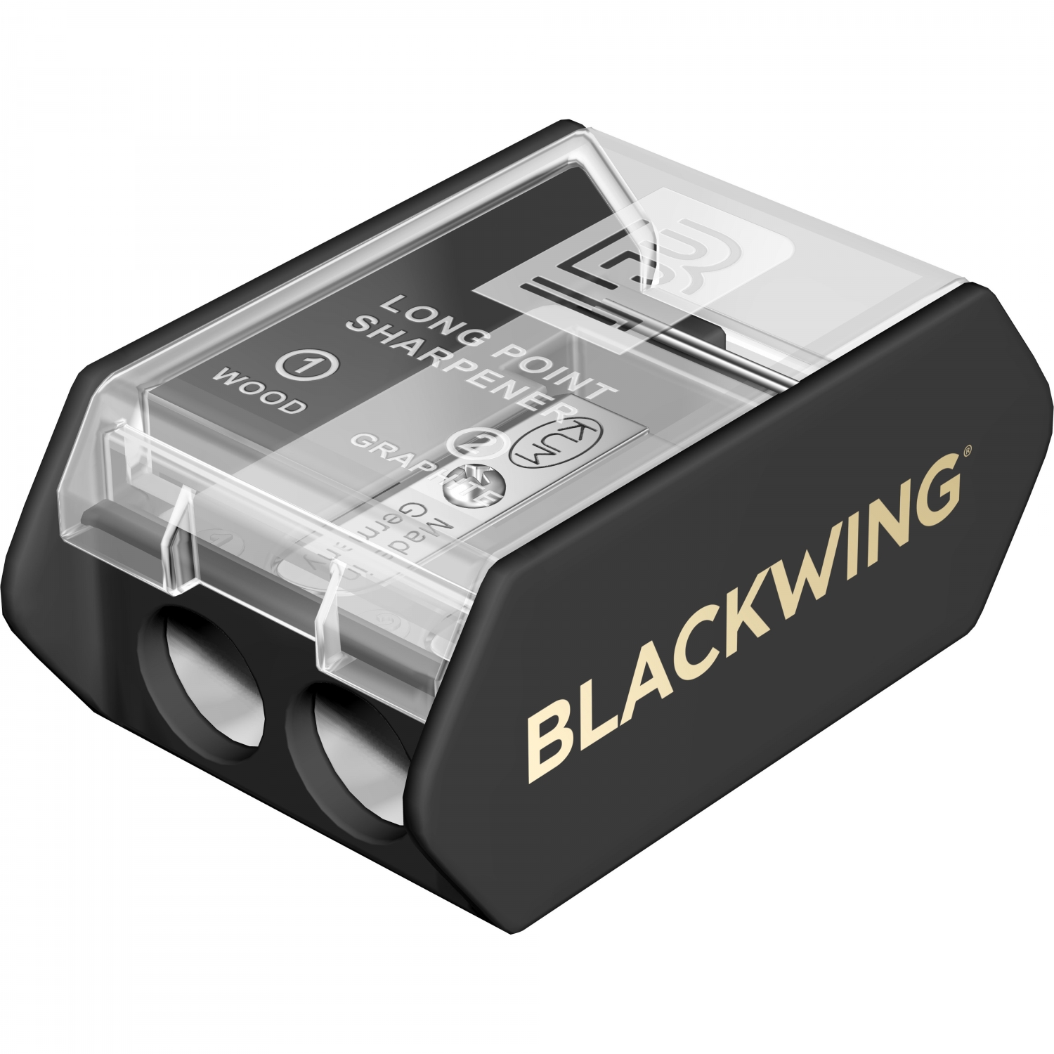 Imagine Produs Ascutitoare cu Container in 2 pasi Blackwing Two-Step Long Point Black