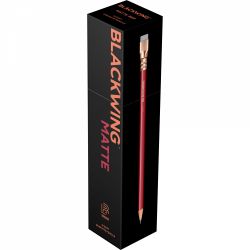 Creion Grafit Blackwing Matte Red Soft 3B