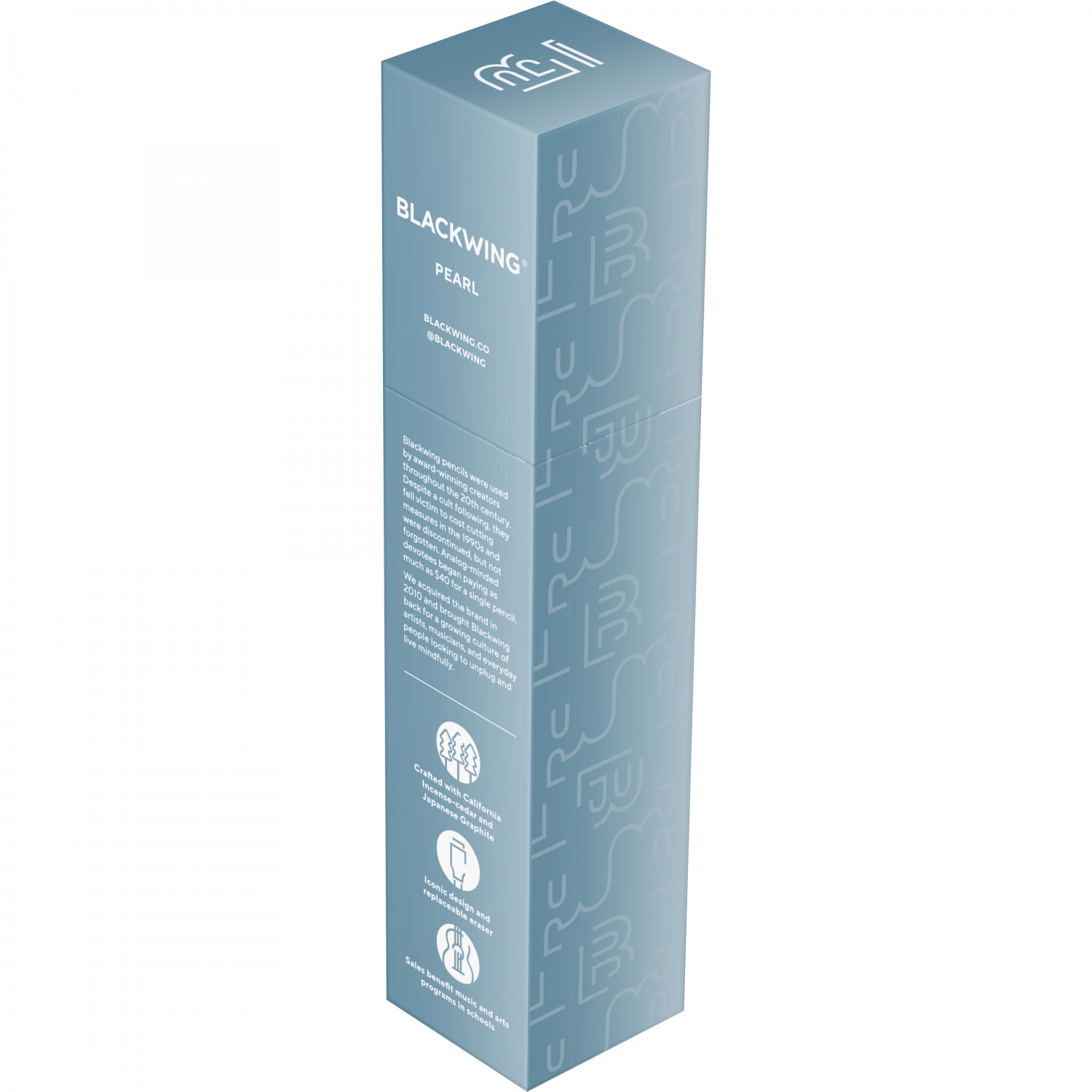 Imagine Produs Creion Grafit Blackwing Pearl Blue Balanced 2B