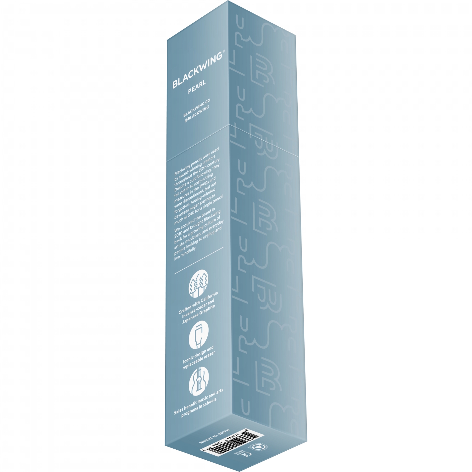 Imagine Produs Creion Grafit Blackwing Pearl Blue Balanced 2B