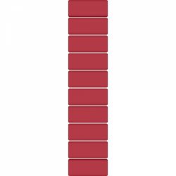 Mini Radiera Creion Grafit Blackwing Replacement Red - 10 buc