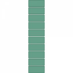 Mini Radiera Creion Grafit Blackwing Replacement Vol. 710 Green - 10 buc
