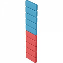 Mini Radiera Creion Grafit Blackwing Replacement Vol. 6 Neon - 10 buc