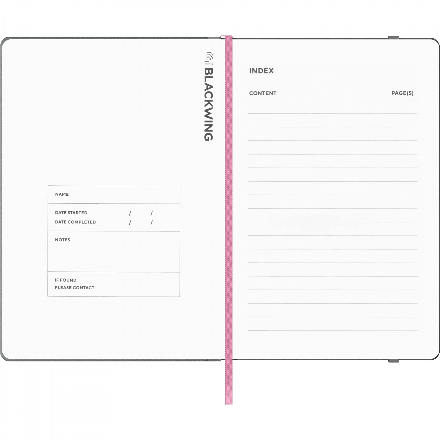 Imagine Produs Caiet A5 Blackwing Slate Grey - Ivory Dot Grid 5 mm - 160 pagini 100 g mp