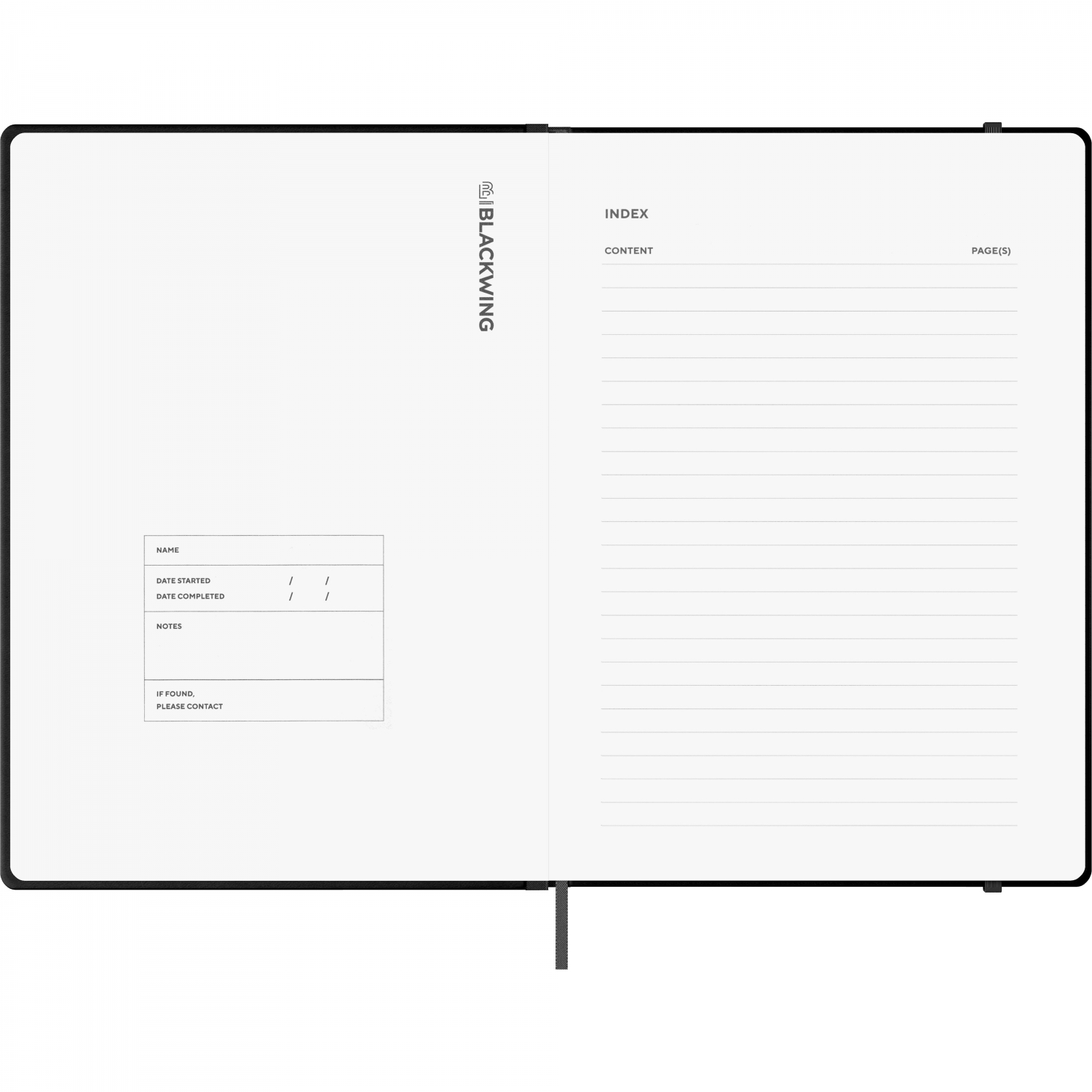 Imagine Produs Caiet A4 Blackwing Slate Black - Ivory Grid 5 mm - 160 pagini 100 g mp