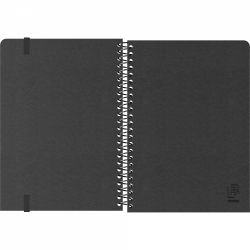 Caiet cu Spirala A5 Blackwing Spiral Black - Ivory Lined 6 mm - 160 pagini 80g mp