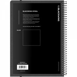 Caiet cu Spirala A4 Blackwing Spiral Black - Ivory Plain - 160 pagini 80g mp