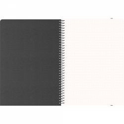 Caiet cu Spirala A4 Blackwing Spiral Black - Ivory Dot Grid 5 mm - 160 pagini 80g mp