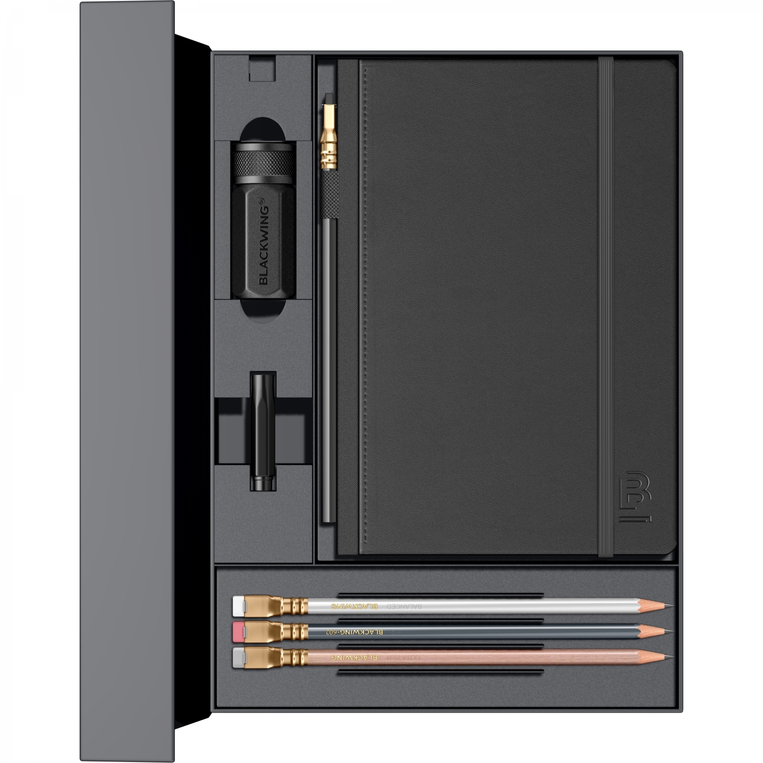 Imagine Produs Set Cadou Caiet A5 Blackwing Gift Essentials - Ivory Lined 6 mm - 160 pagini 100 g mp