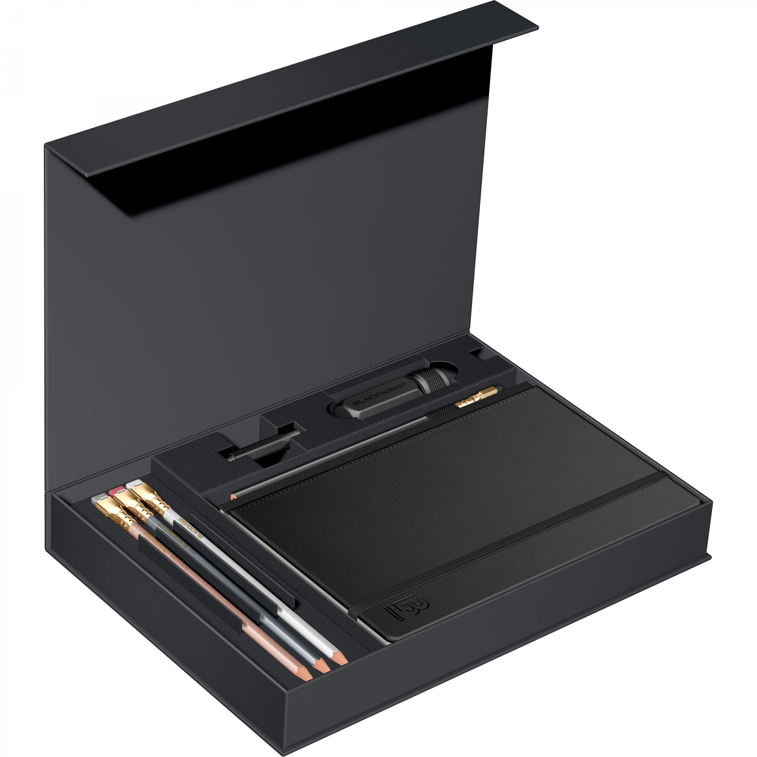 Imagine Produs Set Cadou Caiet A5 Blackwing Gift Essentials - Ivory Lined 6 mm - 160 pagini 100 g mp