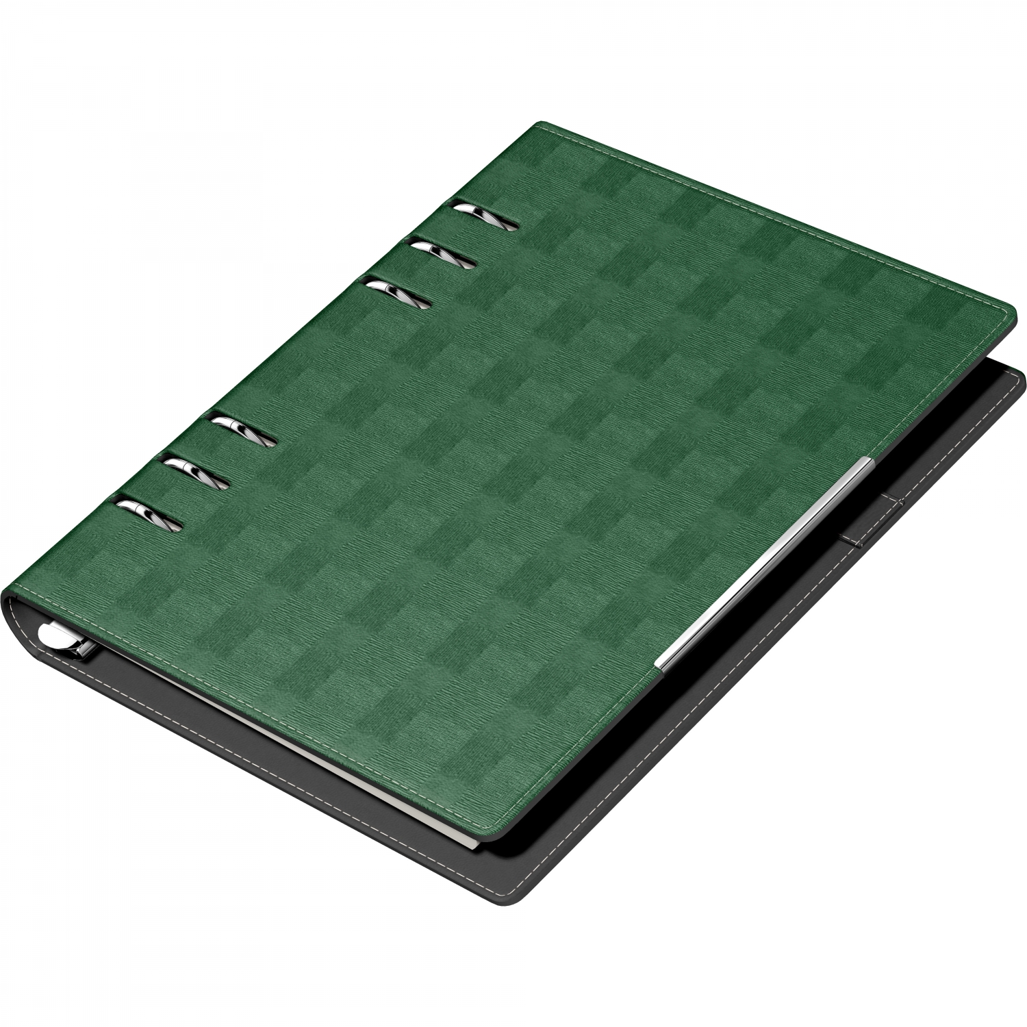 Imagine Produs Organizer A5 6 inele Precision Lotus 105307 Bottle Green - Ivory Lined - 290 pagini 80 g mp