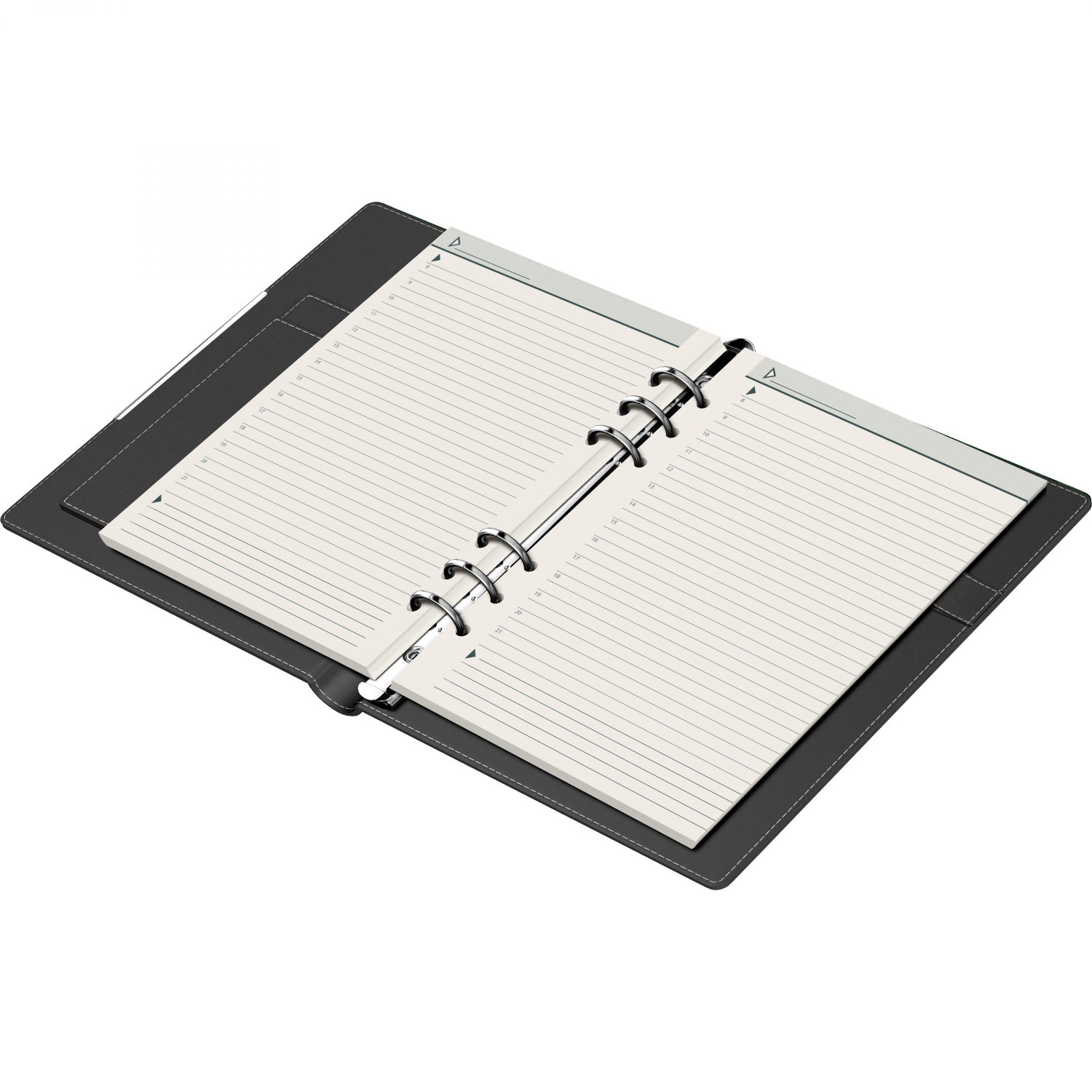 Imagine Produs Organizer A5 6 inele Precision Lotus 105307 Bottle Green - Ivory Lined - 290 pagini 80 g mp