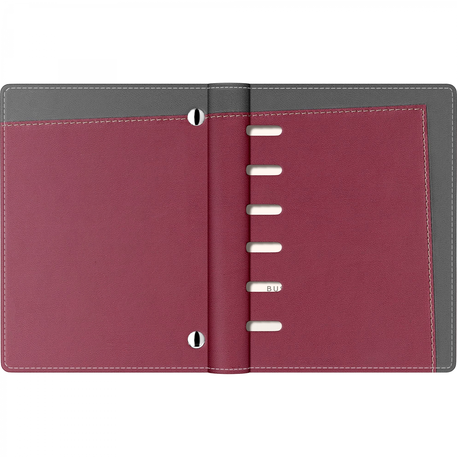 Imagine Produs Organizer A6 6 inele Precision Capitol 103309 Burgundy - Ivory Lined - 190 pagini 80 g mp