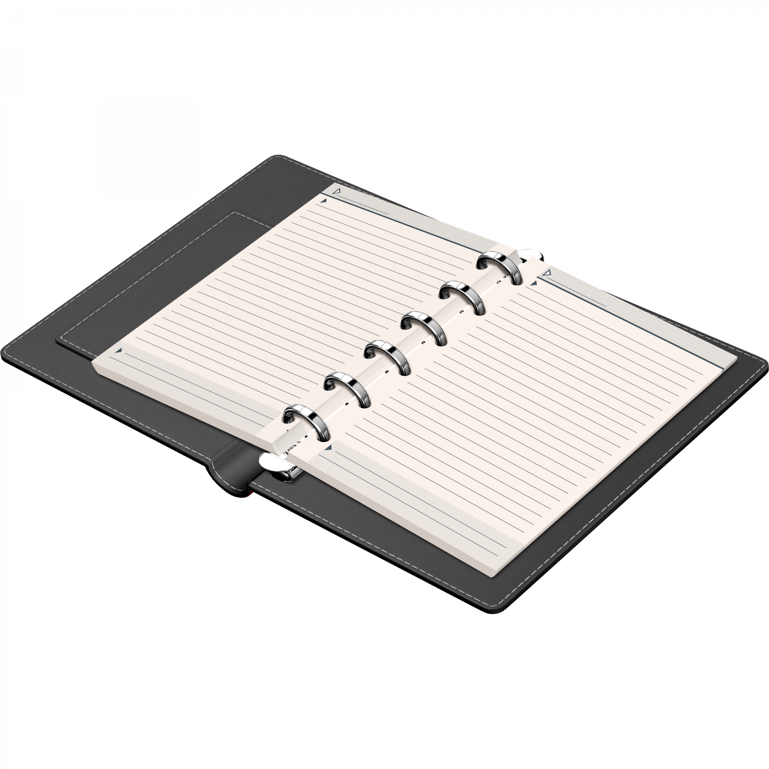 Imagine Produs Organizer A6 6 inele Precision Capitol 103309 Burgundy - Ivory Lined - 190 pagini 80 g mp