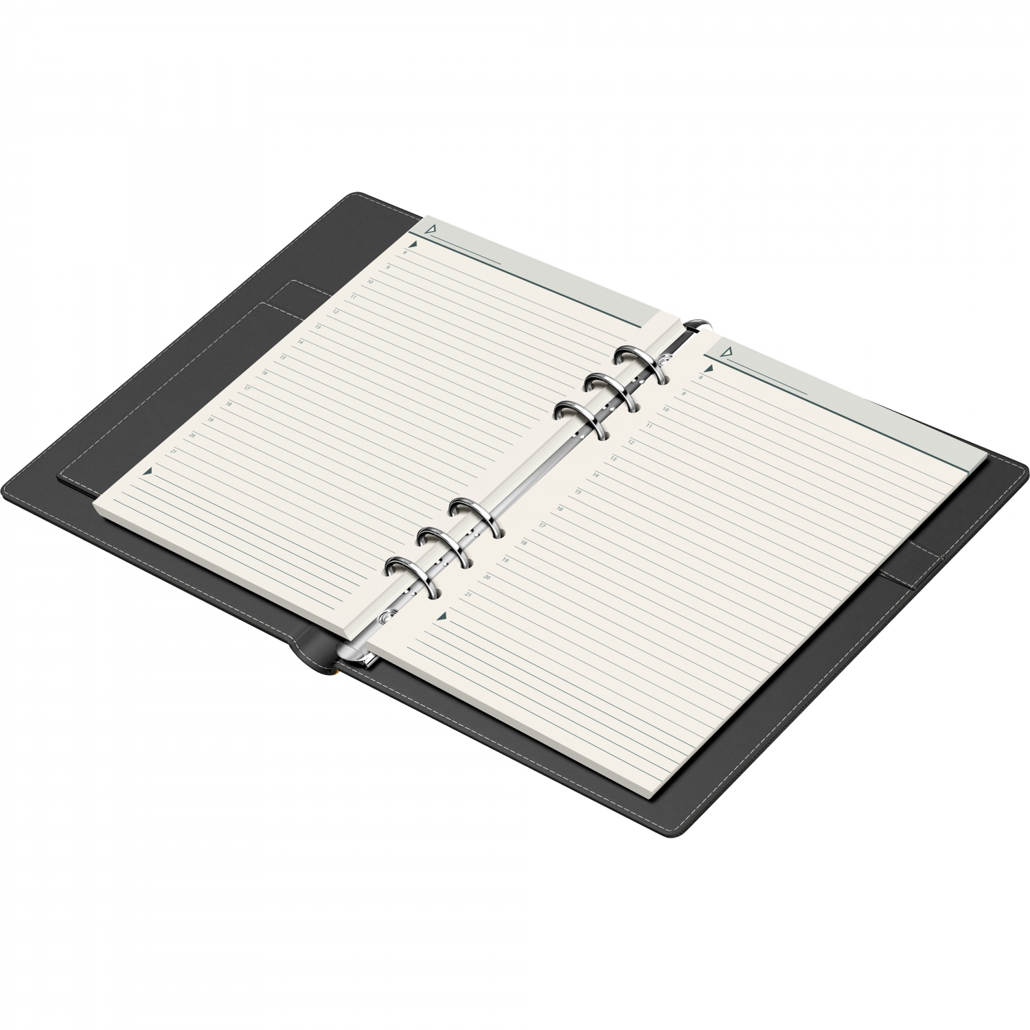 Imagine Produs Organizer A5 6 inele Precision Capitol 103307 Gold - Ivory Lined - 190 pagini 80 g mp