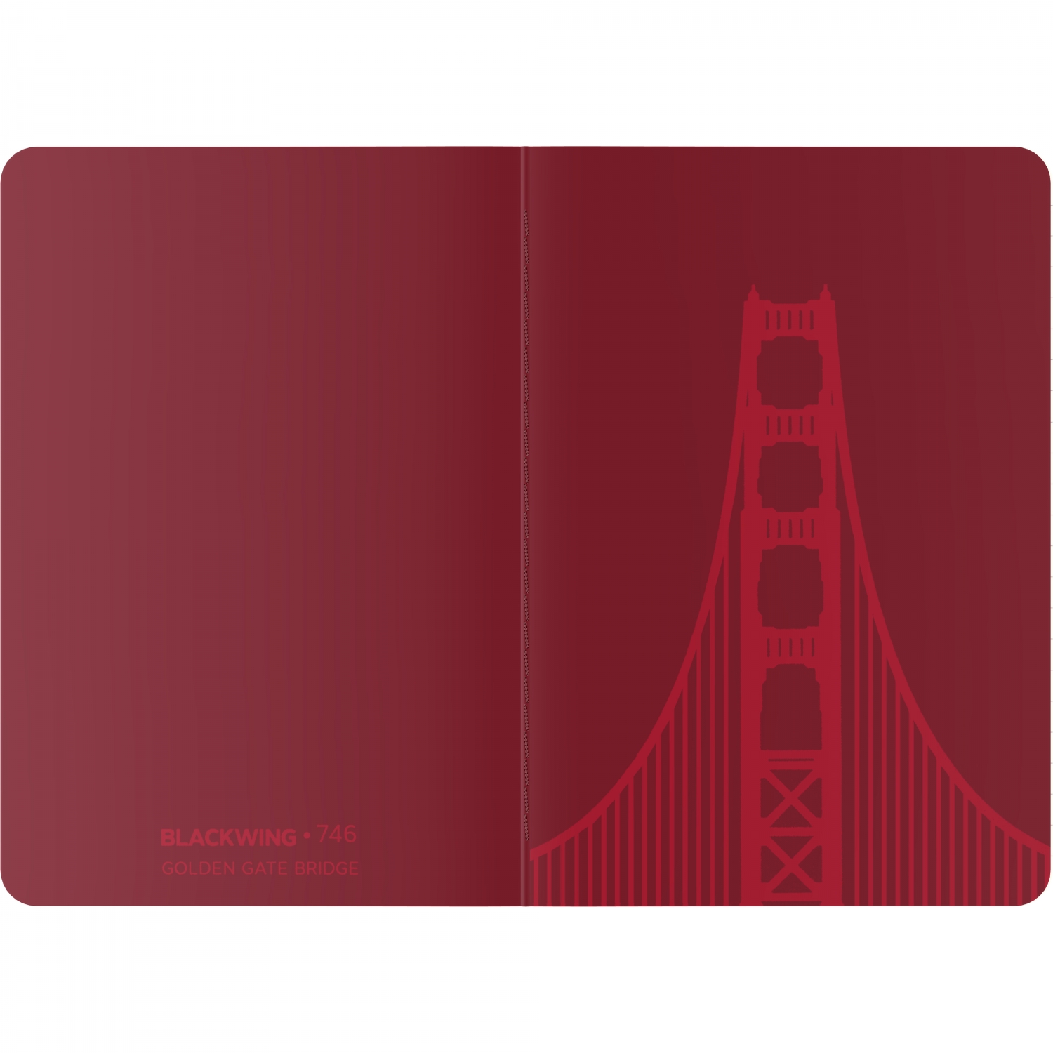 Imagine Produs Set 3 Caiete A6 Blackwing Volume 746 Memo Book Golden Gate Bridge - Ivory Lined 6 mm - 48 pagini 100 g mp