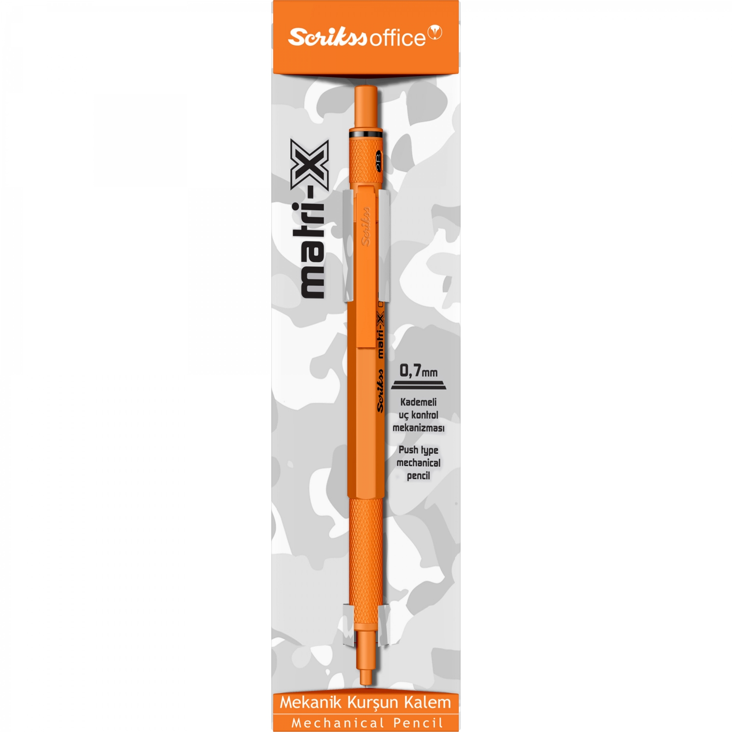 Imagine Produs Creion Mecanic 0.7 Scrikss Matri-X Orange ORT