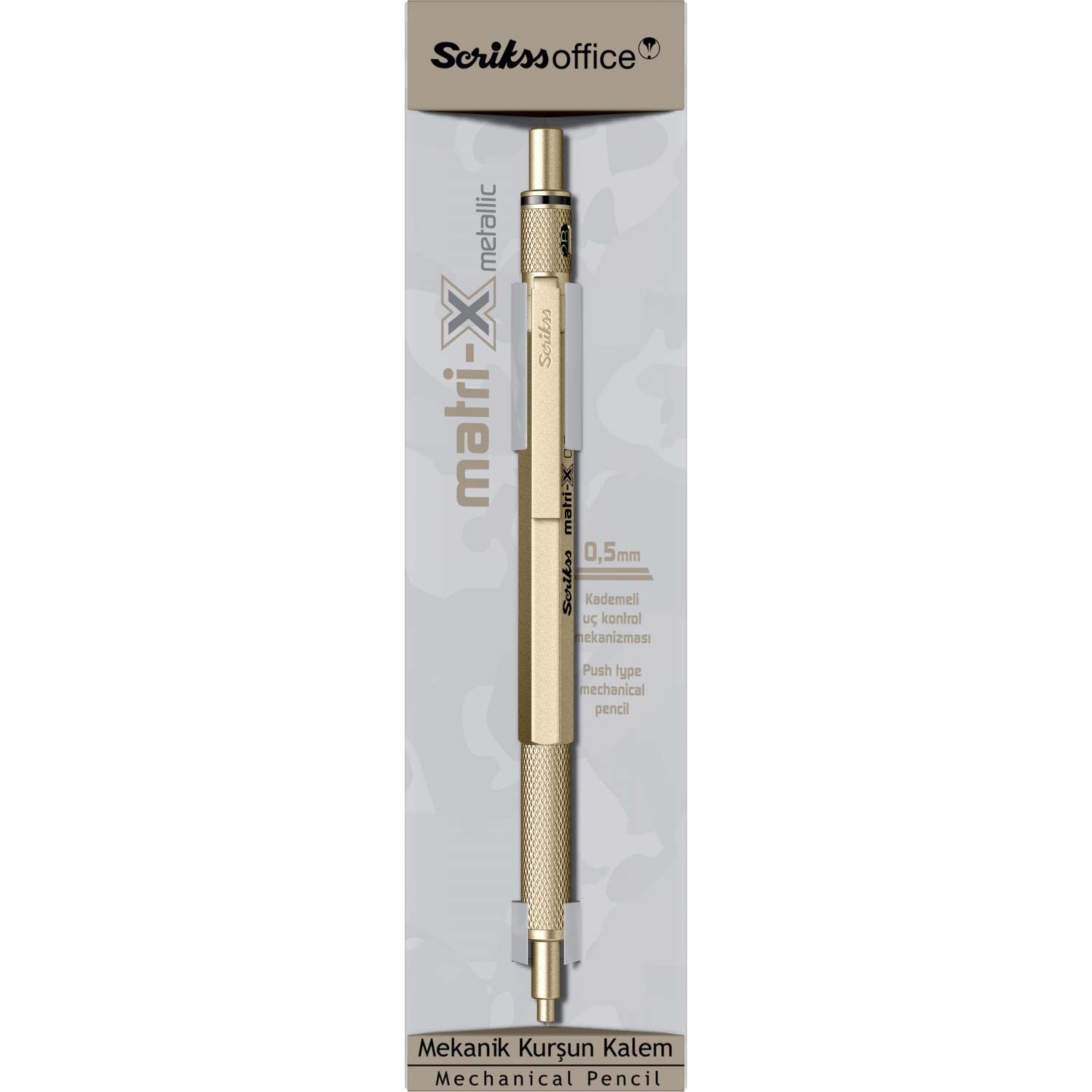 Imagine Produs Creion Mecanic 0.5 Scrikss Matri-X Metallic Gold MGT