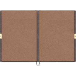 Mapa cu 2 Caiete B5 Scrikss Toledo SD700-B2 Brown - Cream Lined 7 mm - 2 x 96 pagini 100 g mp