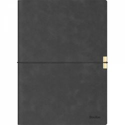 Mapa cu 2 Caiete A5 Scrikss Toledo SD700-1 Black - Cream Lined 7 mm - 2 x 96 pagini 100 g mp