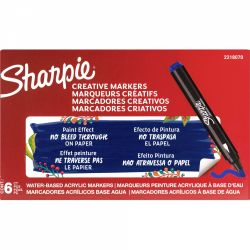Marker Creativ Bullet Sharpie Creative Acrylic Paint Water Based Blue