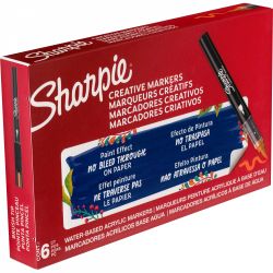Marker Creativ Brush Sharpie Creative Acrylic Paint Water Based Orange