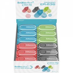 Radiera Creion cu Suport Scrikss Rotary Eraser ER 636 Blue