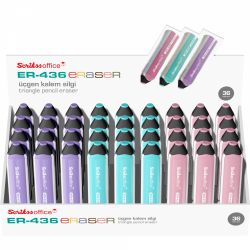 Radiera Creion Scrikss Triangle Pencil Eraser ER 436 Purple