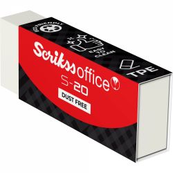Radiera Creion Scrikss Eraser S 20 White