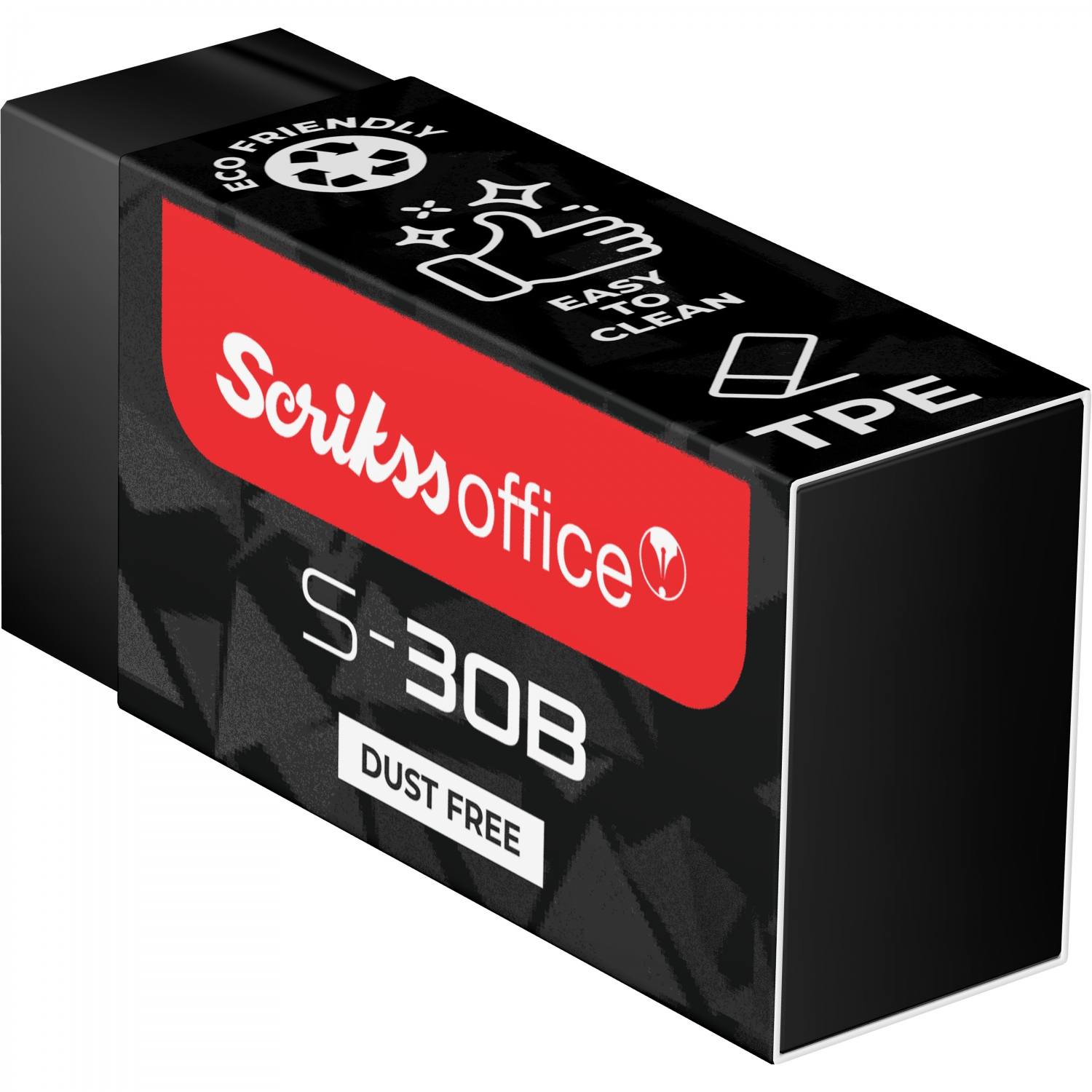 Imagine Produs Radiera Creion Scrikss Eraser Black S 30B Black