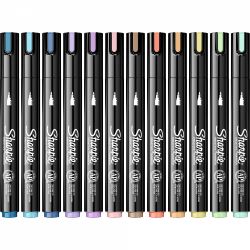 Set 12 Markere Creativ Bullet Sharpie Creative Acrylic Paint Water Based Earth Tones