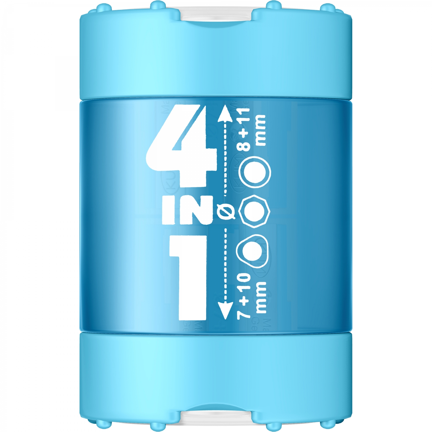 Imagine Produs Ascutitoare Cvadrupla cu Container KUM 4-in-1 K4 Plastic Blue