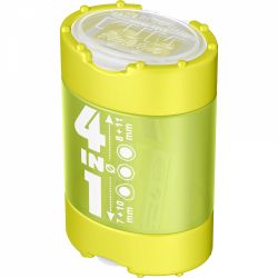 Ascutitoare Cvadrupla cu Container KUM 4-in-1 K4 Plastic Green