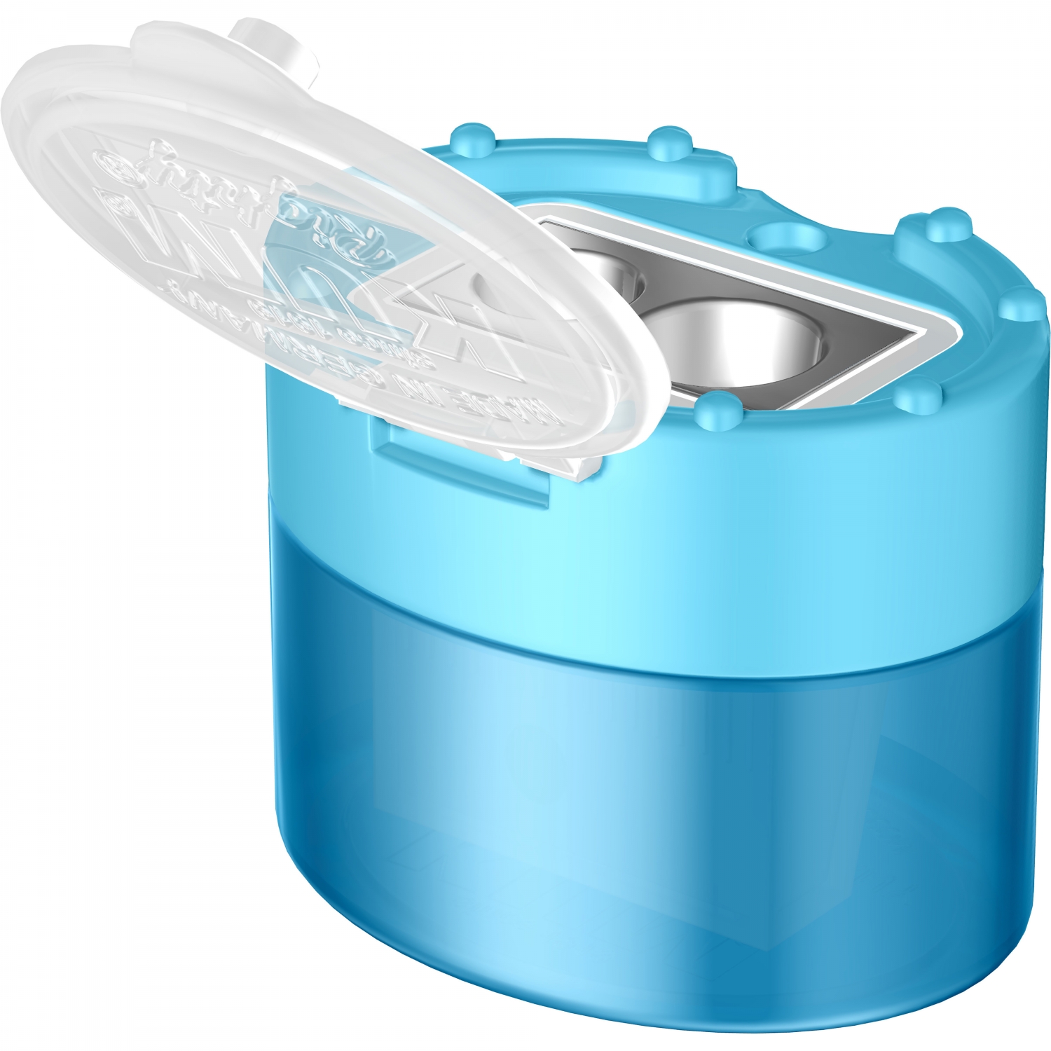 Imagine Produs Ascutitoare Dubla cu Container KUM Click Snap M2 Magnesium Blue