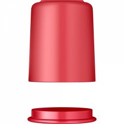 Ascutitoare Dubla cu Container KUM Pod K2 Plastic Red