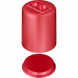Ascutitoare Dubla cu Container KUM Pod K2 Plastic Red