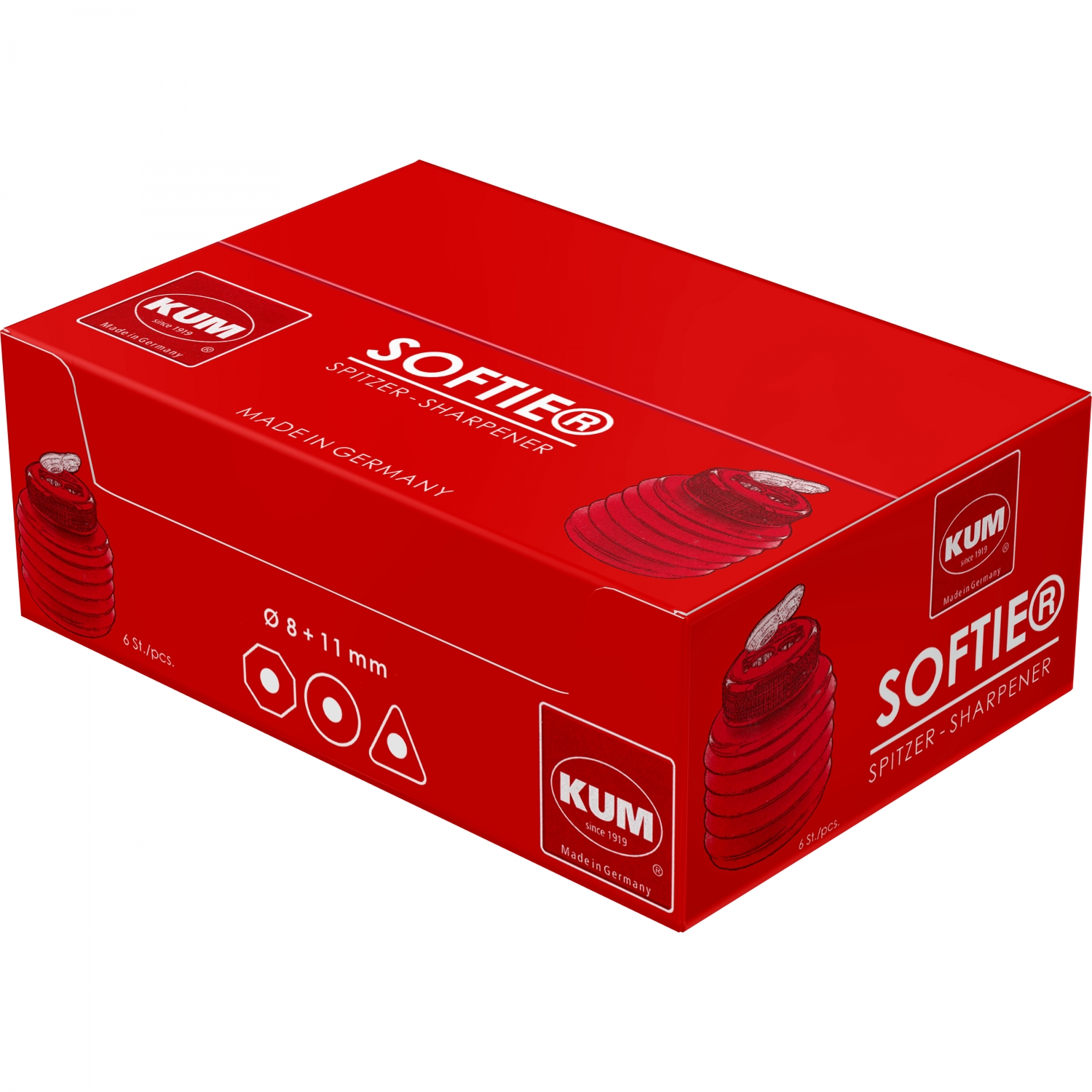 Imagine Produs Ascutitoare Dubla cu Container KUM Softie 442 M2 Pop Magnesium Green